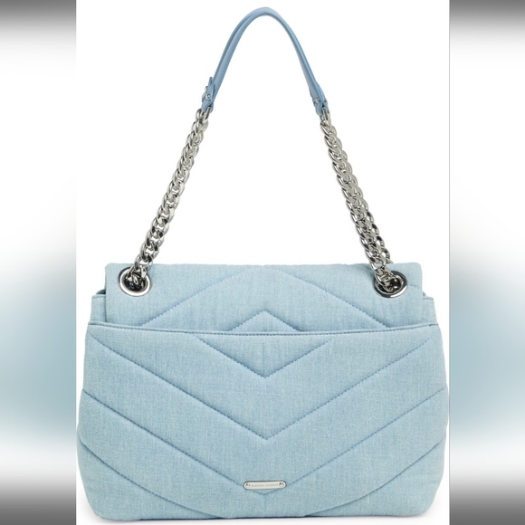 Rebecca Minkoff, Edie Maxi Shoulder Bag, MEDIUM BLUE - Picture 4 of 6